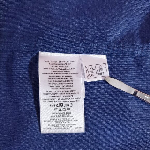 Brooks Brothers Madison Mens XL The Original Polo Shirt LS Button Down Shirt - Picture 6 of 10